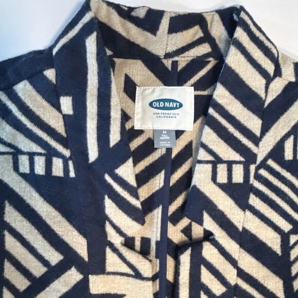 Old Navy Open-Front Cardi-Coat | Navy Blue | M Tall - Picture 2 of 8